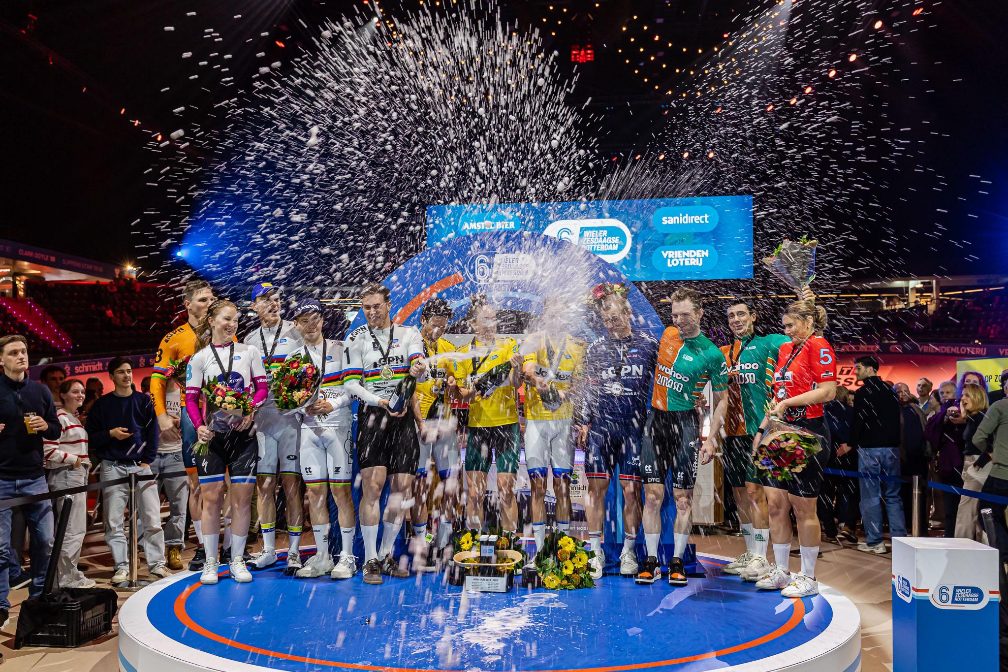 Vincent Hoppezak en Yanne Dorenbos winnen WielerZesdaagse Rotterdam 2025